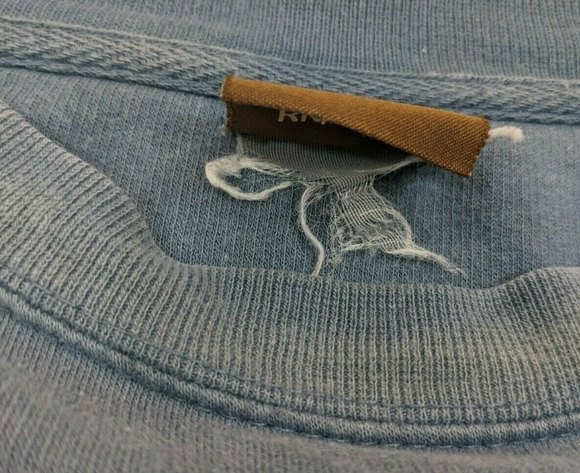 Vintage 90s American Outdoors Trophy Fishing Wilderness Crewneck Sweatsirt Blue - Picture 4 of 5